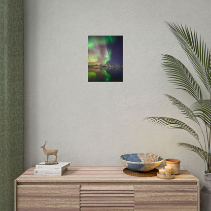 Aurora Lofoten Night Scene